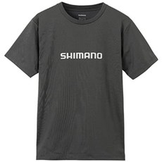 [일본 정품] 시마노 SHIMANO 드라이 로고 반팔 티셔츠 SH-021W, X-작은숯