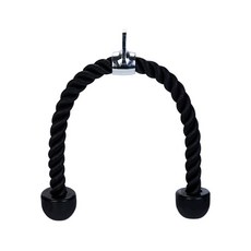 트라이셉 케이블 헬스 로프바 헬스손잡이 치닝바, 블랙