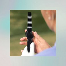 초보 스윙 골프 교정기 자세 훈련 연습기 그립 도구 레슨, 1개, 1cl1 여자 블랙