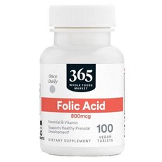 365 홀푸드마켓 엽산 800mcg, 100정, 1개, 100정