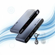 llano 일라노 HDMI 선택기 셀렉터 2.1 스위치 3 in 1 Out 8K 60Hz 리모컨 포함 NU