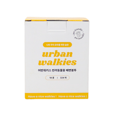 어반워키스 반려동물 휴대용 산화생분해 배변봉투, 1개, 324개입, 오렌지