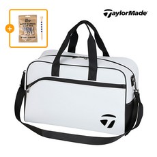 [테일러메이드] 2026 에센셜 프로 보스턴백 (골프티 추가구성), 화이트+골프티