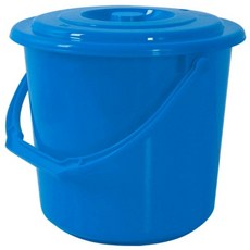 카시안 파트너 바케스 NA 플라스틱 양동이 음식물 쓰레기통 휴지통, 10L(블루), 1개