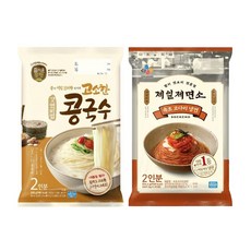 (냉장)[CJ제일제당]고소한 콩국수2인 + 코다리냉면2인, 1개