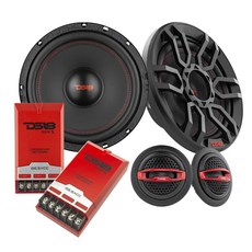 DS18 GEN-X4.6 동축 스피커 - 4x6 2방향 135W 최대 45W RMS 블랙 페이퍼 콘 마일라 돔 트위터 4옴 동급 다른 스피커와 비교할 수 없는 선명도, 6.5-Inches, New Model