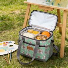 IKNOE 이중 보온 가방 및 캠핑용 냉장 가방, 8.5L, Daisy