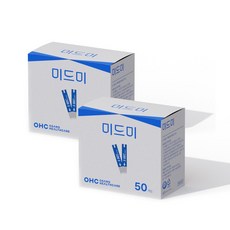 미드미 혈당시험지, 2개, 50매입