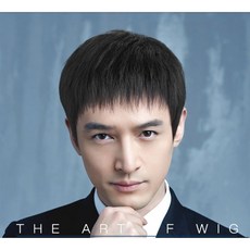 不然飾假髮 男生短髮 整頂式假髮 全真髮 短直髮髮型 - 增加髮量 改變髮型 乾淨俐落男短髮, 1個, 自然色、深棕色、淺棕色