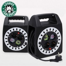 러그 1.0SQ 캠핑릴선 4구 PAX-KXGB-10, 20m, 블랙, 1개