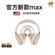 主動降噪Max頭戴式藍牙耳機杜比音質超長續航適用ios/安卓雙系統, 【2代MAX-黑色】★ANC主動降噪★HIFI高保音質, 如圖所示