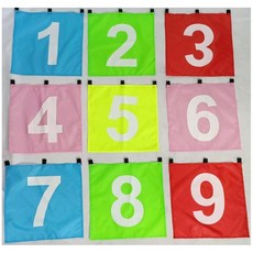 下殺價 5尺九宮格飛盤網訓練網 投手練習飛盤網 目標練習網反彈網, 1個, 數字布塊:適用于1.5米