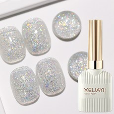 더로만 오팔 실버화이트 믹스 글리터, 1개, 15g, Opal silver