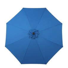 BPS 파티오 우산 교체 캐노피 2.7m(9피트) 8립 테이블 우산 마켓 파라솔용 야외 우산 교체품 올리브 그로브 캐노피 전용, Royal Blue