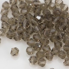 크리스탈 비즈 주판알 4mm 투명 유리 마름모 비즈공예재료, 1세트, A6011