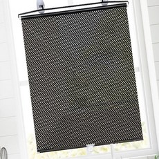 롤 블라인드 창문 방염 암막스크린 도트블랙 65X125cm OC_0322THU