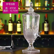 유리디스펜서 2L/3L/5L 음료 주스 물 고급 웰컴 차 앤틱, 3L 보헤미안, 1개