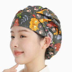 여성 위생 두건 조리 식당 주방 모자, 1개, 1번