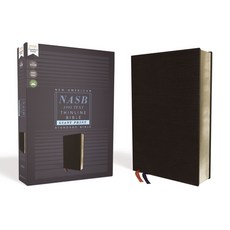 (영문도서) Nasb Thinline Bible Giant Print Bonded Leather Black Red Letter Edition 1995 Text Comf... Bonded Leather, Zondervan, English, 9780310451075