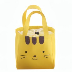 캐릭터 캔버스 보온 보냉 런치 쿨러백 5L, 1개, 고양이
