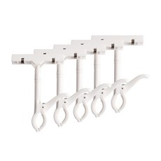 행거집게/행거꽂이/가격표꽂이/집게꽂이/행거가격표/행거POP, 화이트, 5개