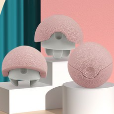 근막 이완 분리형 3 in 1 마사지 볼 지압 땅콩 장요근, 1개, 핑크