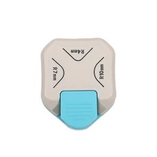 3in1 미니 라운드 코너 커터 내구성 있는 펀치 R4/R7/R10mm 종이 트리머 DIY 카드, 04 green