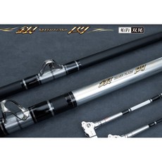 JUSHANG SILVER FLASH 船竿, 3.6M 礦石滾輪