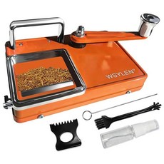 아마존평점4.5+ 미국출고 169751 WSYLEN 담배 롤링 머신 보관 그루브 포함 수동 듀얼 트랙 업그레이드 기계 직경 8.0mm 사이즈 담배에 적합(길이 80-100