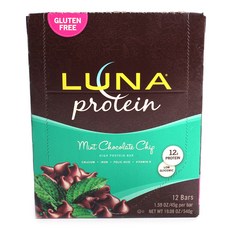 Clif Luna 蛋白棒不含麩質, 薄荷巧克力片, 45g