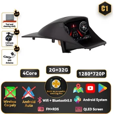 포드 피에스타 Mk 6/MK 7 2008-2019용 카플레이 안드로이드 15 카 라디오 멀티미디어 비디오 자동차 스테, 03 2G-32G AHD