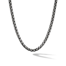 데이비드율만 박스 체인 스털링 실버 네크리스 3.6mm