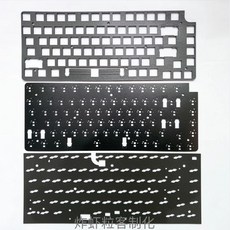 LED전구 몬스긱 M1 키보드 사운드 폼 팩 포론 플레이트 필름 IXPE 스위치 패드 POMPC FR4 황동 플레이트, [03] White POM