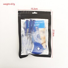셀프 치아 미백 젤 포함 치아 Led 미용기 치아미백겔 가정용 치아관리, 음양 알루미늄 호일 백+3개 튜브+블루LED, 1개, 1L