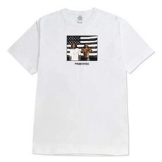 NEVERMIND.INC PRIMITIVE OKST1-PAPHO2430 STRIPES TEE 流浪者合唱團聯名, 1個, WHITE 白色,L