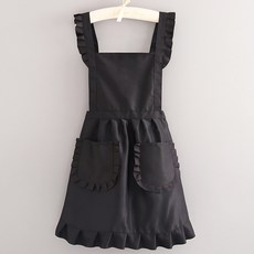 가정용 주방 앞치마 여박양기 공주풍 앞치마 허리 편안 내마모 밥 작업복 색깔8 1개, 1 × 1개