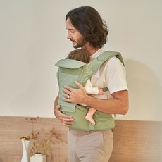 마롤로뜨 올인원 아기띠 힙시트 포대기 애기띠 신생아 아기힙시트 슬링띠, 세이지 그린_아기띠힙시트