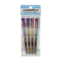 자바펜 나노 3겔 앤 C 3색 중성볼펜 0.3mm, 오렌지+라임+민트+라벤더, 4p