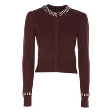핀코 크리스털 장식 가디건
