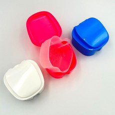 틀니케이스 치아 교정기 보관함 화이트 1(개) 4948 ea