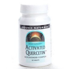 SOURCE NATURALS 活性檞皮素素食錠, 1罐, 50顆
