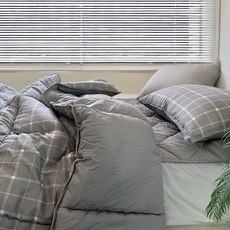 [코스트코]플로티나 차렵이불 세트 4P - 싱글 그레이
