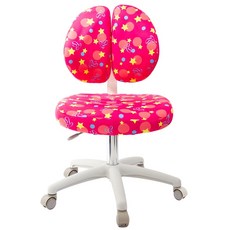 GXG 兒童雙背成長椅 五星腳防刮輪 TW-3199 SDX, 星星粉, 1個