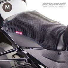 코미네 (KOMINE) 오토바이 용 3D 에어 메쉬 시트 커버 Black M AK-107 801 메쉬 소재, 블랙, 1개