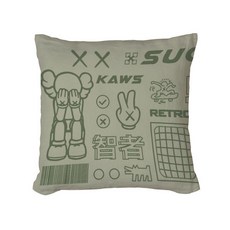 KAWS 카우스 소파 침대 베개 쿠션 등받이 등쿠션 사무실 자동차 허리쿠션, 카우스 5