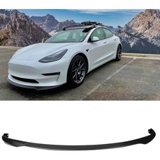 프리모터802 전면 범퍼 립 스플리터 20172023 테슬라 모델 3 호환 KON 스타일 PP 에어댐 치니 스포일러 하단 보호대 1조각 미도장 검정