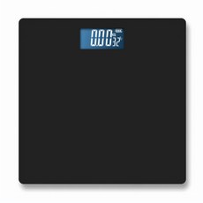 아띠 사각 LCD 디지털 체중계, 블랙, 1개