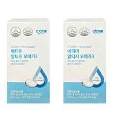 애터미 알티지 오메가3, 180정, 2개