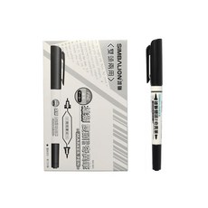 【CHL】雄獅 油性 超值價 快乾耐水 勾線標記筆 學生辦公必備, 黑色-685雙頭奇異筆/12支(盒), 1個