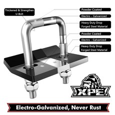 CZC AUTO 히치 타이트너 3.2cm(1.25인치) 및 5.1cm(2인치) 히치용 튼튼한 흔들림 방지 스태빌라이저 트레이 카고 캐리어 바이크 랙 트레일러 볼 마운트의 움, XPE 트레일러 히치 타이트너, 스태빌라이저 튼튼한 흔